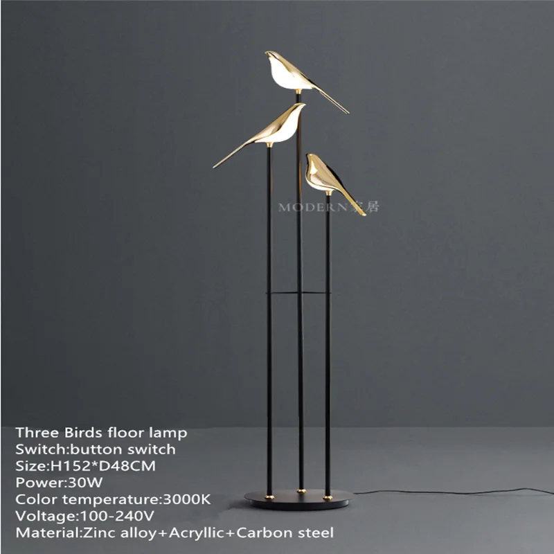 Современная Напольная Лампа в скандинавском стиле