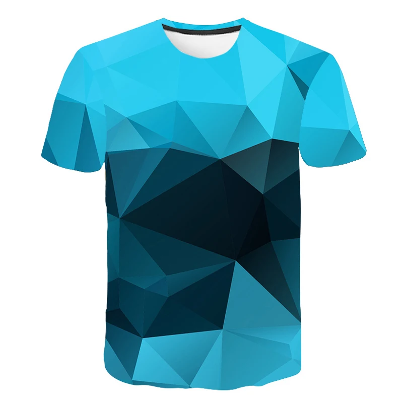 

Summer 3D Print Men T-shirt with Geometric graphic t shirts Casual Interesting Creative Pattern short sleeve t-shirts Tops