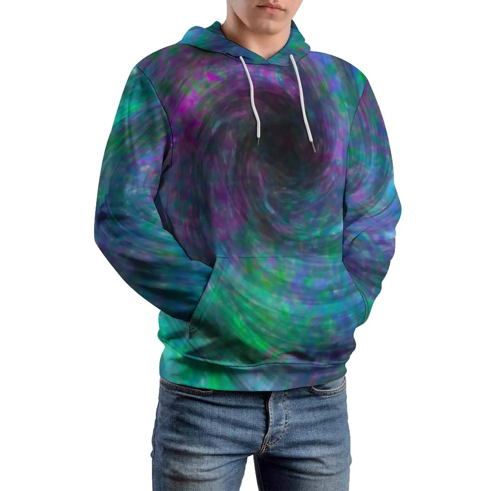 

Vortex Tie Dye Casual Hoodies Men Abstract Art Retro Graphic Hooded Sweatshirts Winter Long-Sleeve Street Style Oversize Hoodie