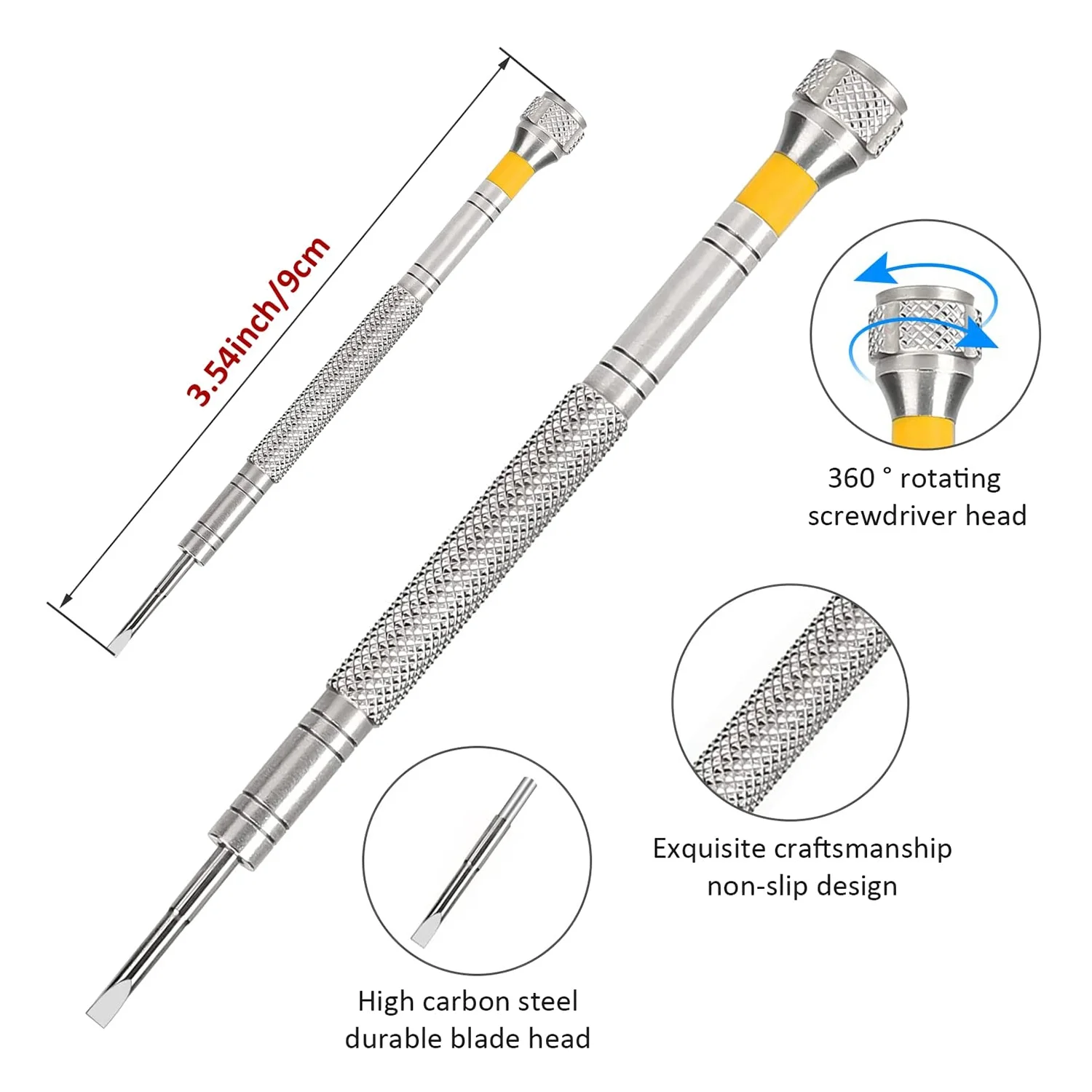 

10PCS Professional Watchmaker Screwdriver + 1PCS Spring Bar Tool, Watch Screwdriver for Watch Repair, Eyeglasses Repair