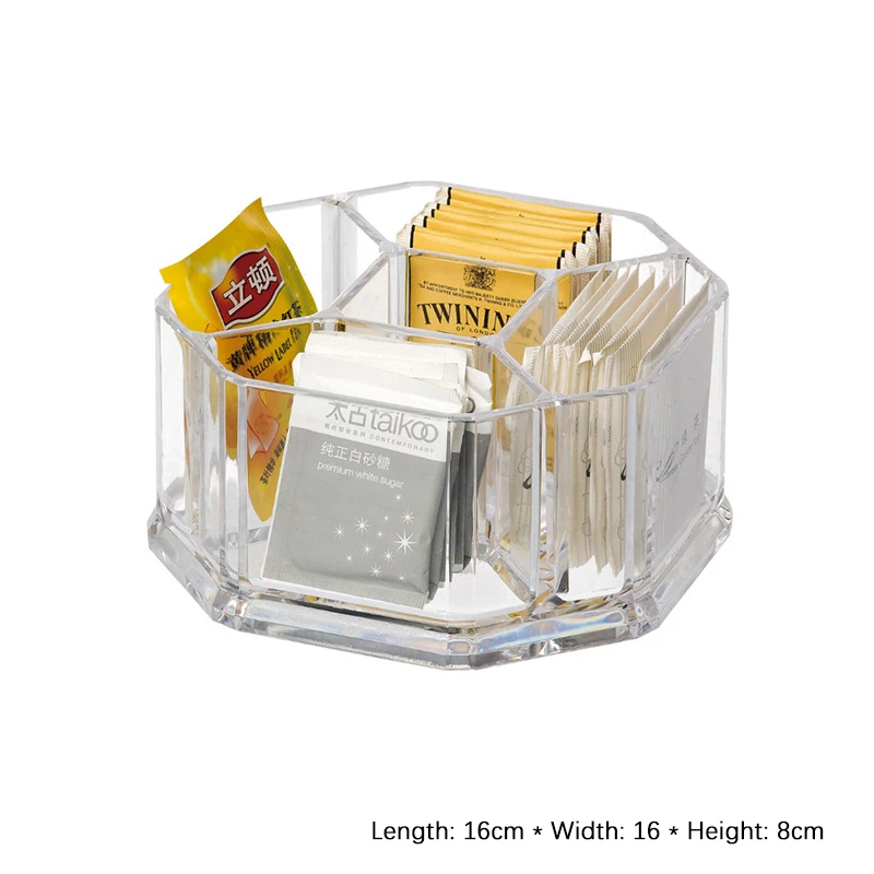 

Tea Organizer for Tea Bags - Clear Acrylic Tea Bag Organizer for Pantry Cabinet Countertop Coffee Station Kitchen Counter