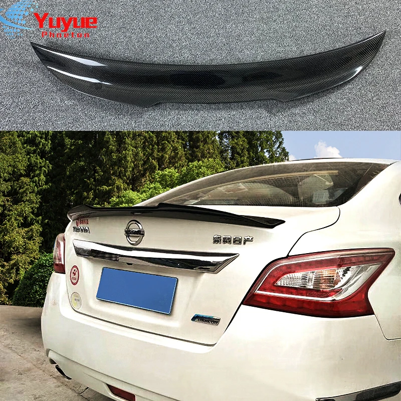 

For NISSAN Altima Spoiler 2013-2015 Altima spoiler High Quality Carbon fiber Car Rear Wing Primer Color Rear Spoiler