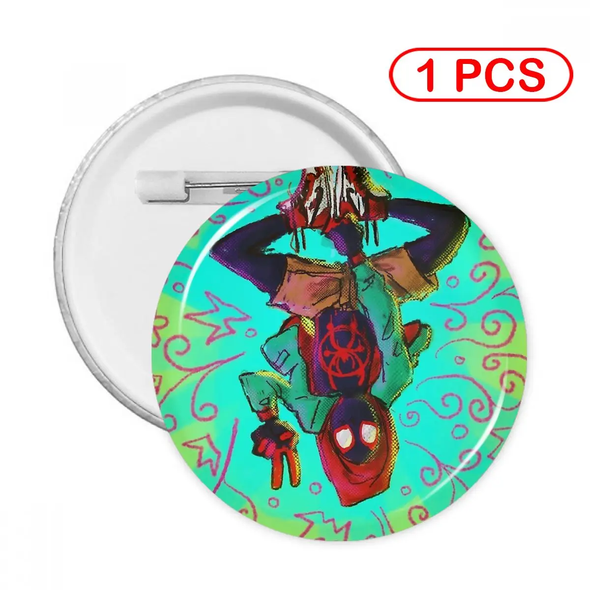 

Soft Button Pin Clothes Brooch Creative Pins Jewelry Decor Cute Badge Miles Morales Women Child Lapel