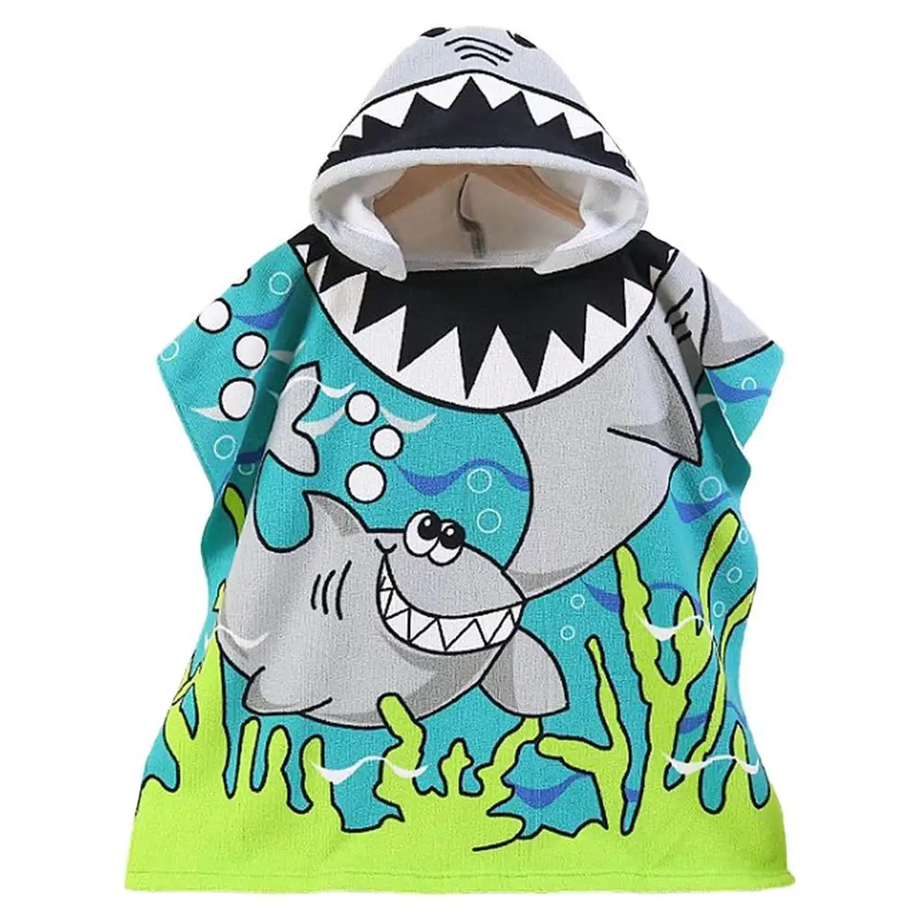 

Swimming Towel Bath Hood Kid Washcloth Swim Equipment Cartoon Style