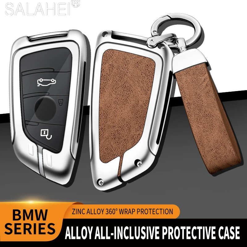 

Car Key Case Cover Holder Shell For BMW M X1 X3 X5 X6 X7 G20 G30 G11 F15 F16 G01 G02 F48 1 3 5 6 7 Series Keychain Accessories