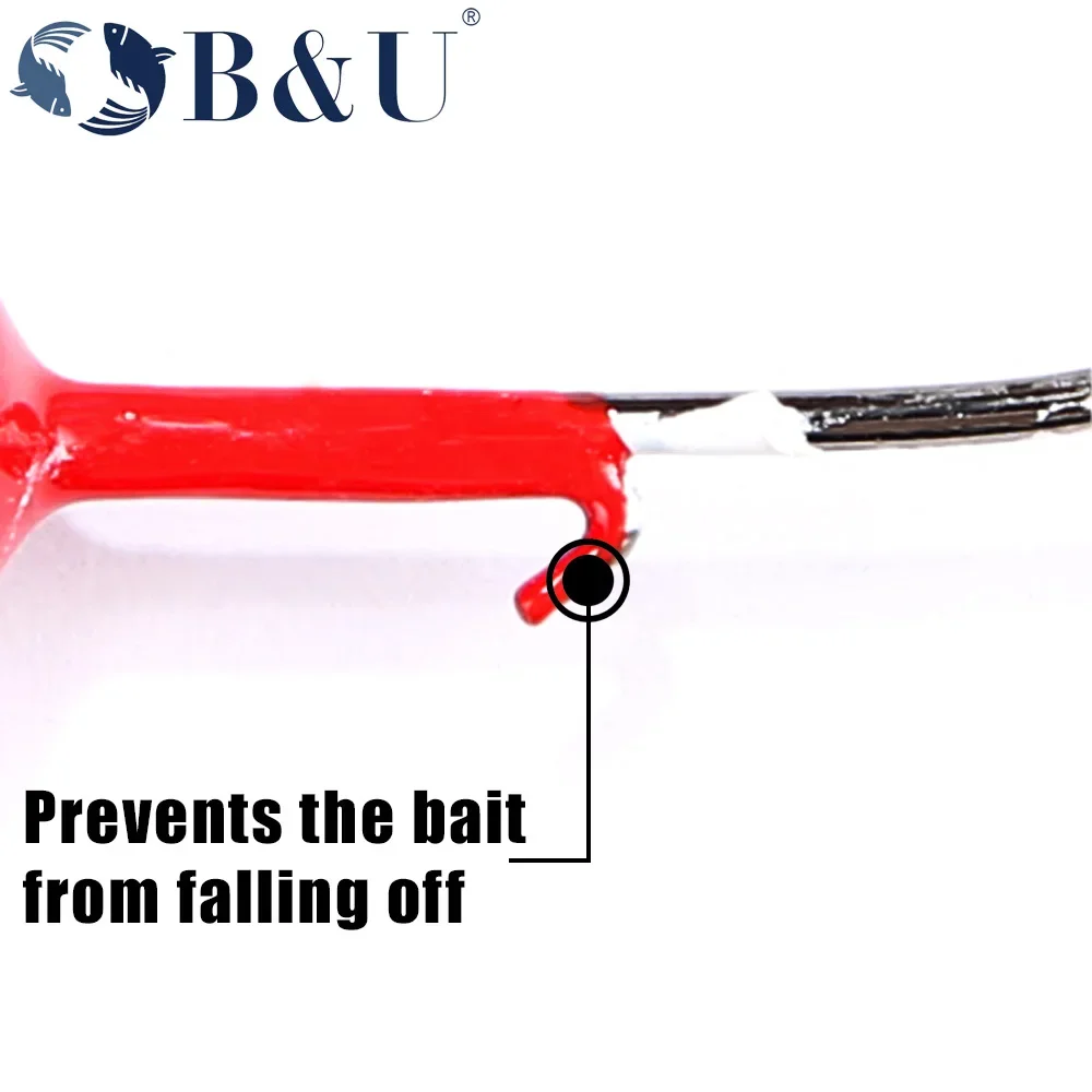 B&U Крючок с джиг-головкой 2 г 3,5 г 5 г 7 г Рыболовный крючок Свинцовая головка Джиг-приманка Жесткая приманка Мягкий червячный джиг-крючок для рыбалки с мягкими червями (art.: 3920d10331b36) - 3920d10331b36