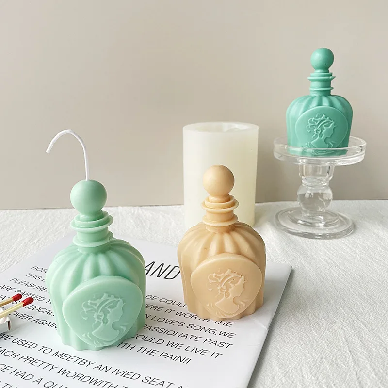 

Силиконовая форма LOVE'N LV107W в форме флакона духов, Ароматизированная свеча, силиконовая форма ручной работы для эпоксидной смолы