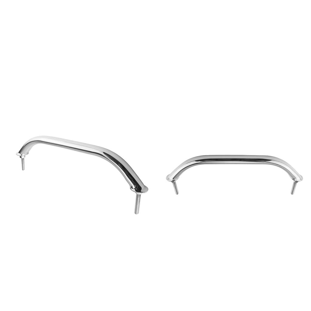 

Pair 305mm Grab Rail Bar Handle Stainless Steel Handrail For Marine Boat Silver
