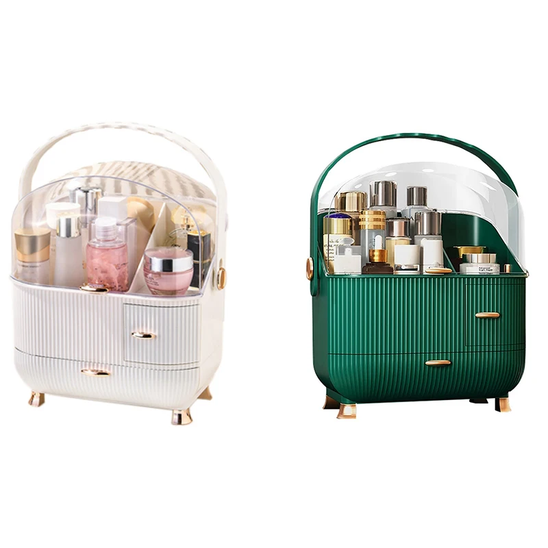 

Transparent Cosmetic Storage Box Makeup Drawer Organizer Jewelry Lipstick Box Makeup Container Desktop Storage Case