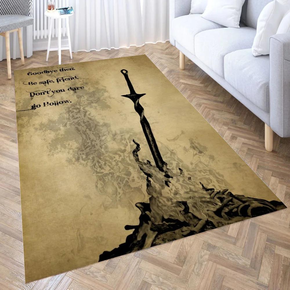 Полые ковровые огни Темные души Декор для дома спальни кухни Противоскользящий
