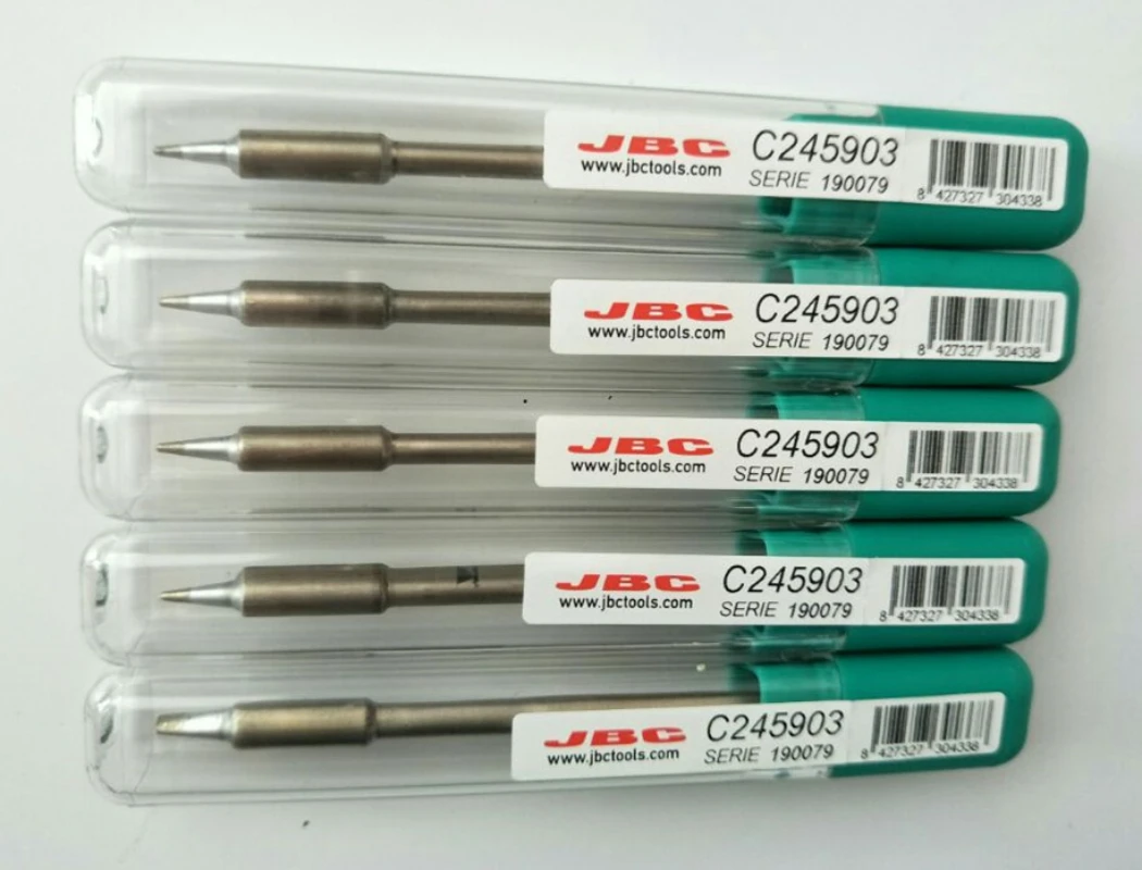 Фото JBC Original C 245903   Профессиональное жало для паяльника, медное бессвинцовое нагревательное сварочное жало, универсальный инструмент для ремонта ручки T245 №2