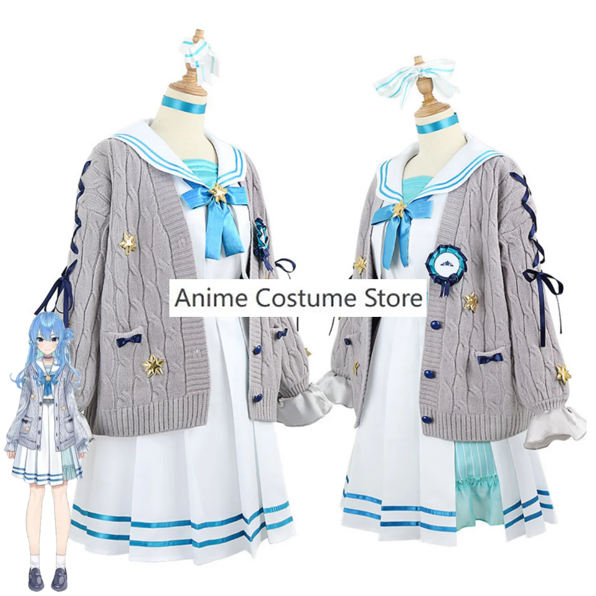 Косплей-костюм YouTuber VTuber Hololive косплей-костюм из аниме школьная форма матроска