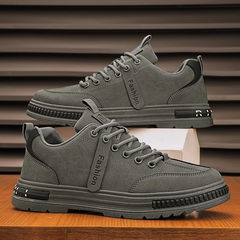 Мужская рабочая защитная обувь повседневная в британском стиле ретро