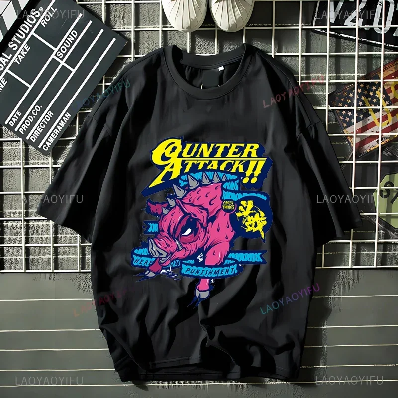 Мужская и женская футболка Counter Attack Rave Party новая летняя с короткими рукавами