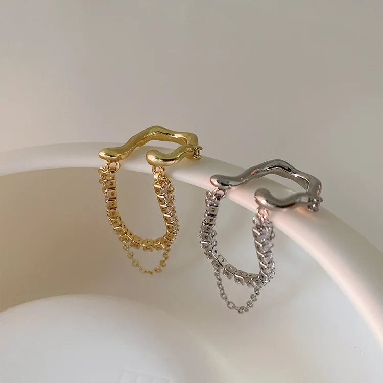 

Новинка, Женская цепочка без пирсинга, роскошные элегантные украшения для ушей без проколов