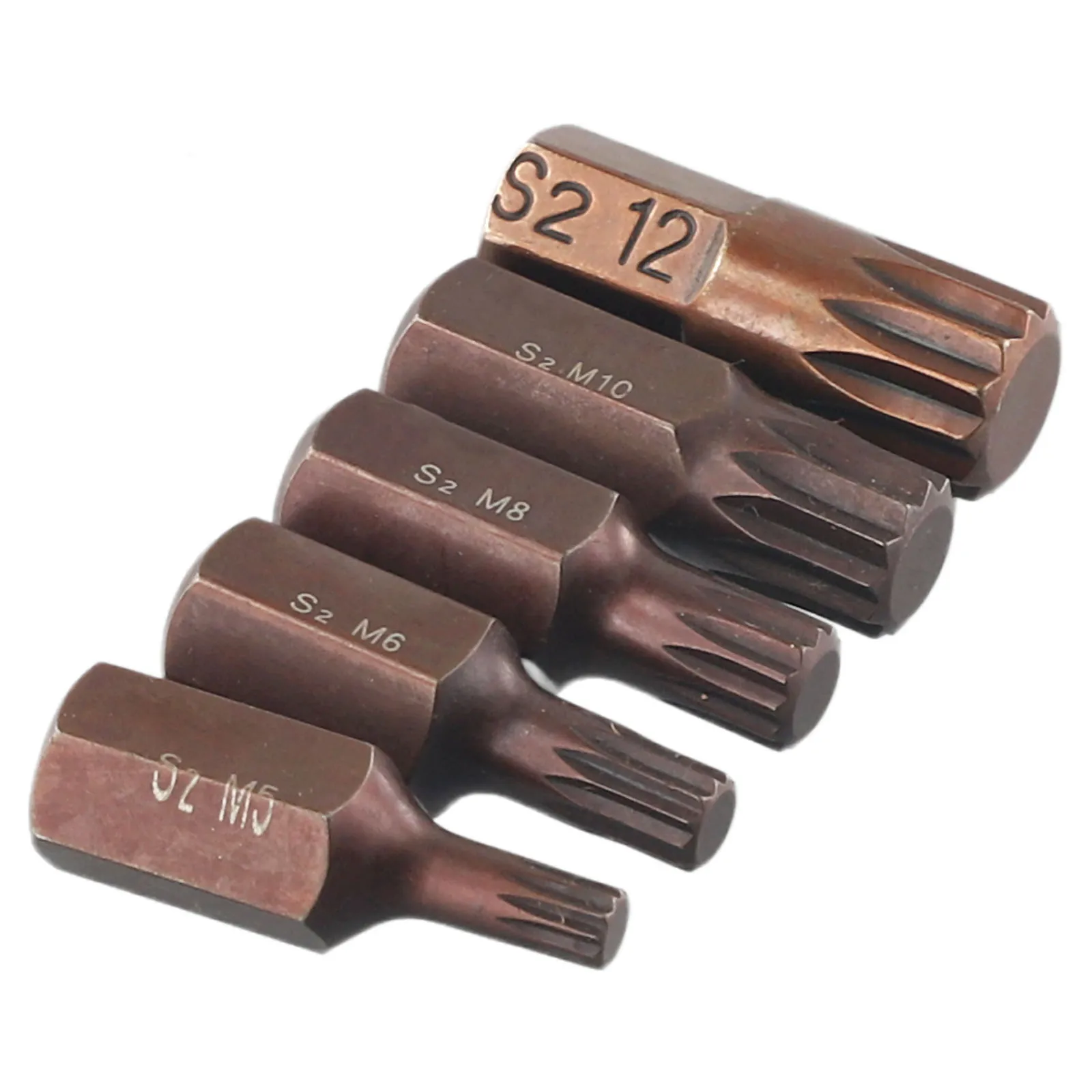 

10mm Hex Shank Star Screwdriver Bit 5pcs/set For Impact Screwdriver Hand Tool High Precision M5/M6/M8/M10/M12 Durable