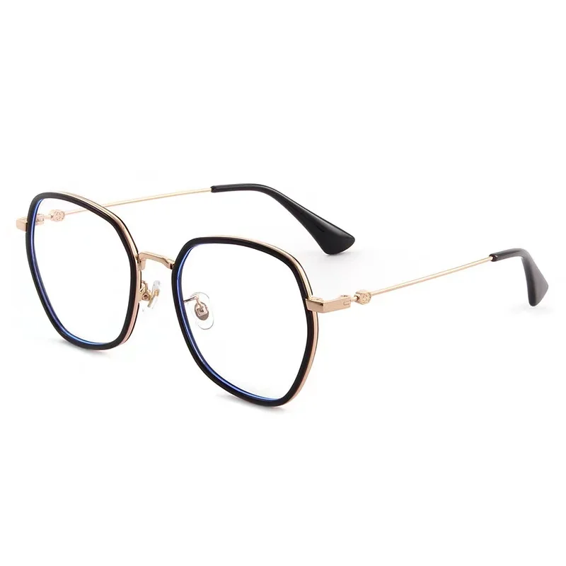 

56mm New TR alloy full frame polygonal eyeglass frame for men and women anti blue prescription glasses frame 0591