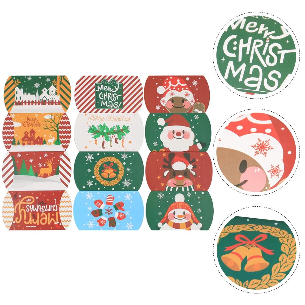 

Boxes Christmas Box Gift Party Candy Favorpillow Treat Goodie Paper Favors Birthday Holiday Bags Kids Decoration Wedding