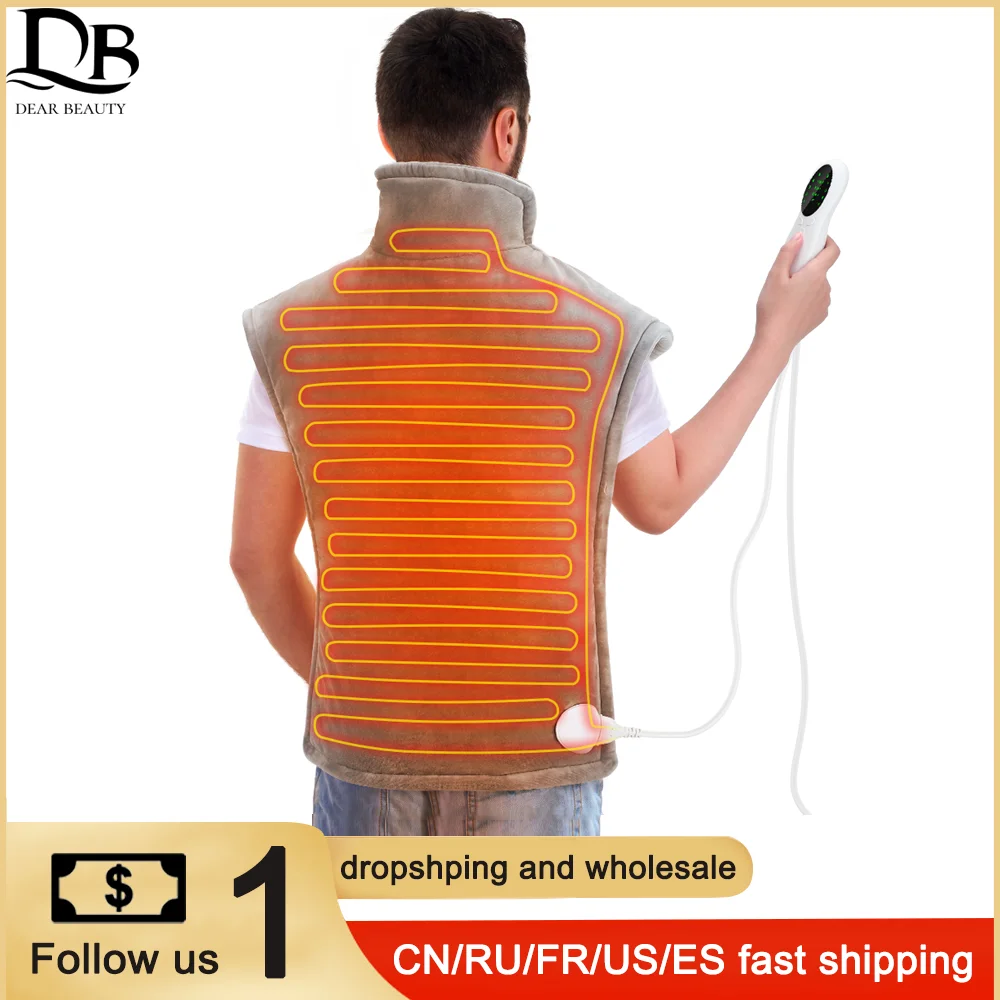 

Electric Heating Shawl Shoulder Neck Abdomen Leg Waist Massager Physiotherapy Blanket Warming Pain Relief Hot Compress Pad Wrap