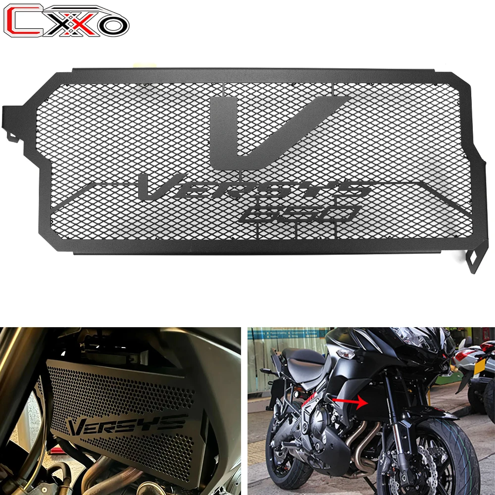 

Защитная крышка для радиатора мотоцикла, защита для резервуара для воды для Kawasaki Versys 650 Versys650 KLE650 2015-2022 2023
