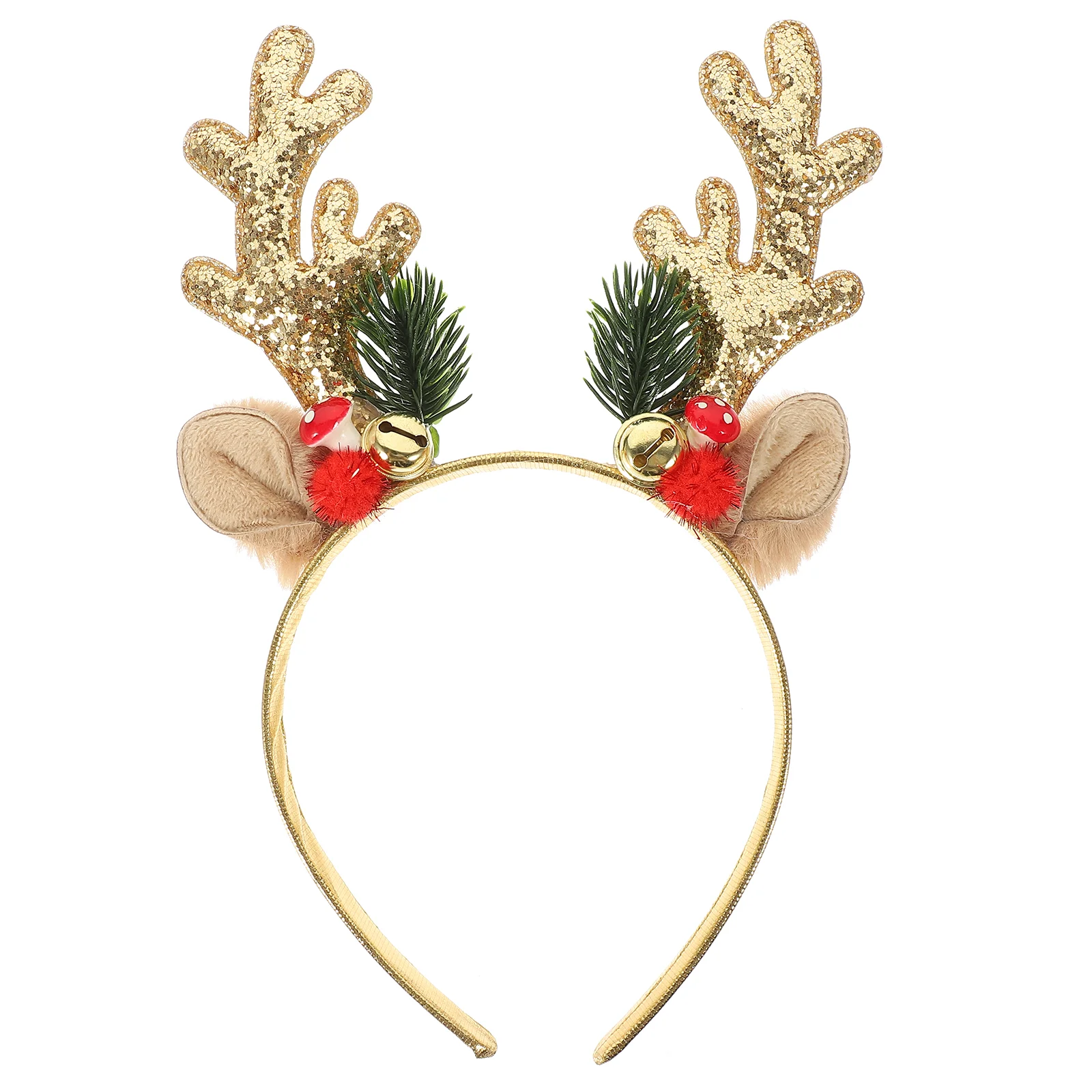 

Christmas Reindeer Antler Headband Antler Bell Hair Band Antler Hair Clasp