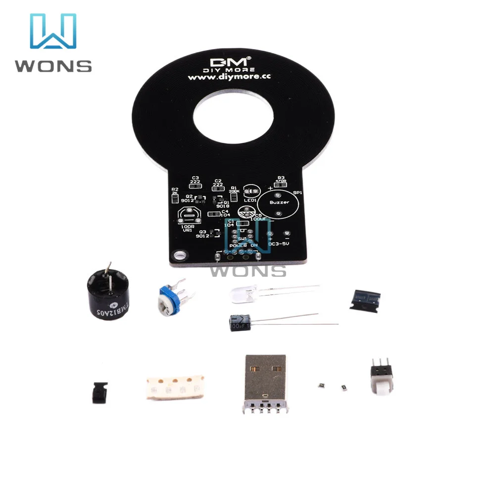 

DIY Kit Metal Detector Kit Electronic Kit DC 3V-5V 60mm Non-contact Sensor Board Module DIY Electronic Part Metal Detector