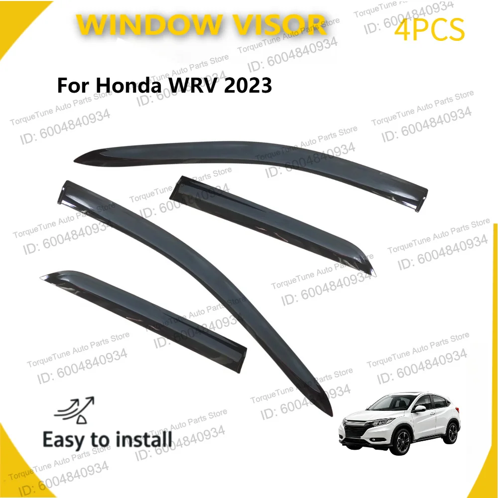 Фото Премиальные дефлекторы окон (ветровики) для HONDA WRV 2023 года: защита от дождя, солнца и ветра №1