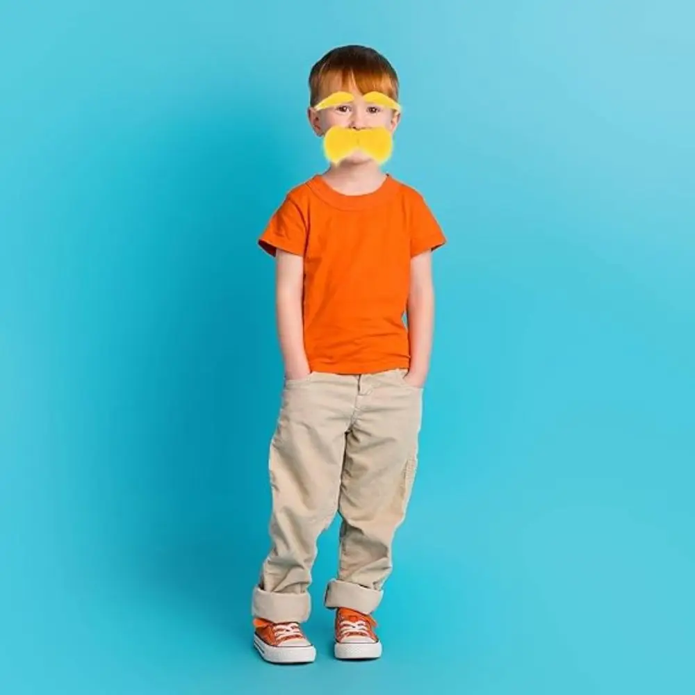 Желтые усы искусственные бриллианты имитация девушек эльф аксессуар для платья