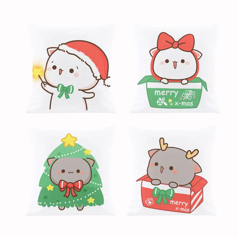 

Персик и Гома искусственная Рождественская Подушка Наволочка для стульев искусственная подушка для дивана