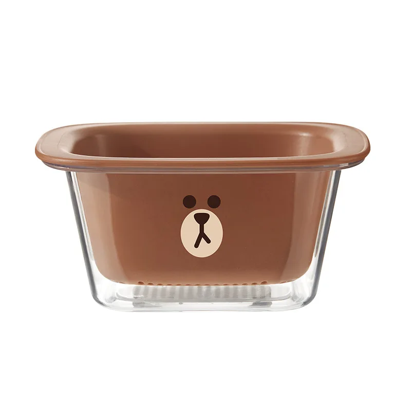 Линия друзья Мультяшные коричневые Салли кухонные фрукты и овощи двухслойная