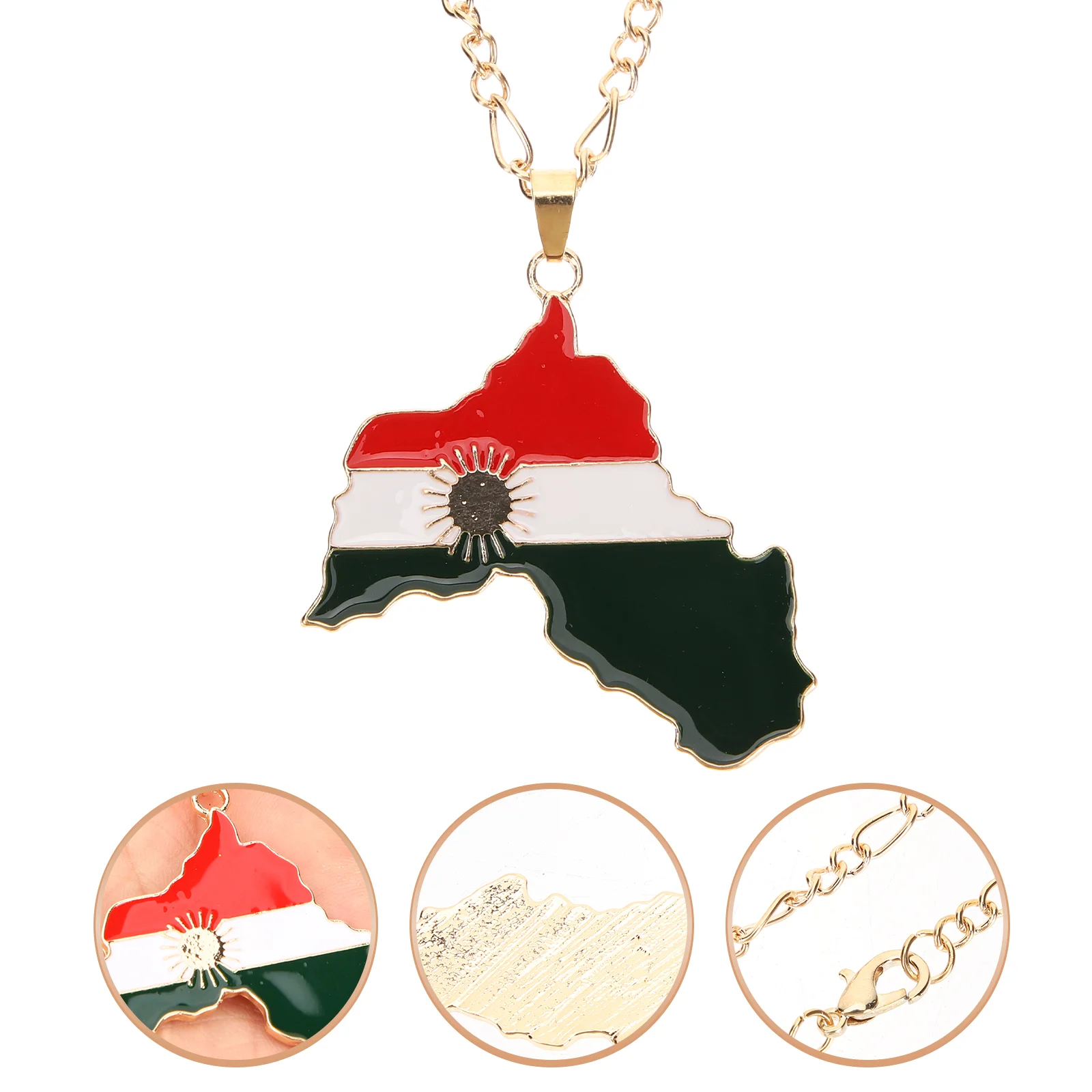 

Map Pendant Necklace Country Map Charm Pendant Necklace for Men Teens Kids