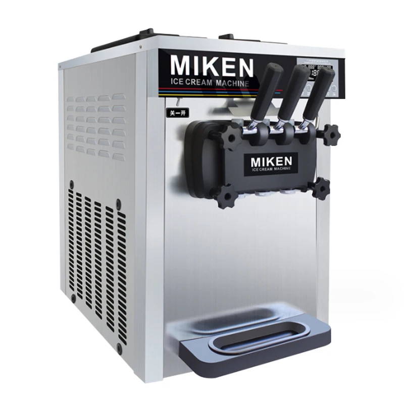 Машина для мягкого мороженого коммерческая нержавеющая сталь три вкуса