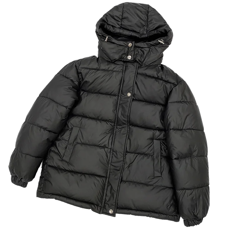 MEILLY DOLPHIN 2023 New Autumn Winter Women Jacket Casual Hooded Thick Warm Solid Short Coat Female Winter Outwear Jacket Parkas