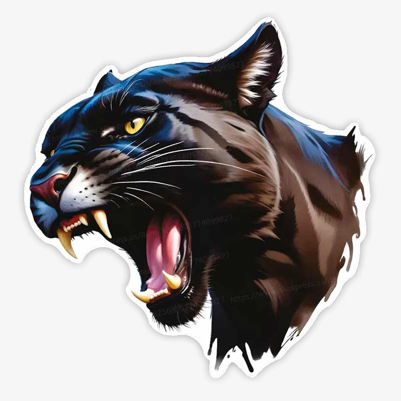 

Свирепый медведь, леопард, тигр и волк, автомобильная наклейка, виниловая наклейка, водостойкая наклейка на заднее окно, мотоцикл, кемпер, украшение на бампер Y149