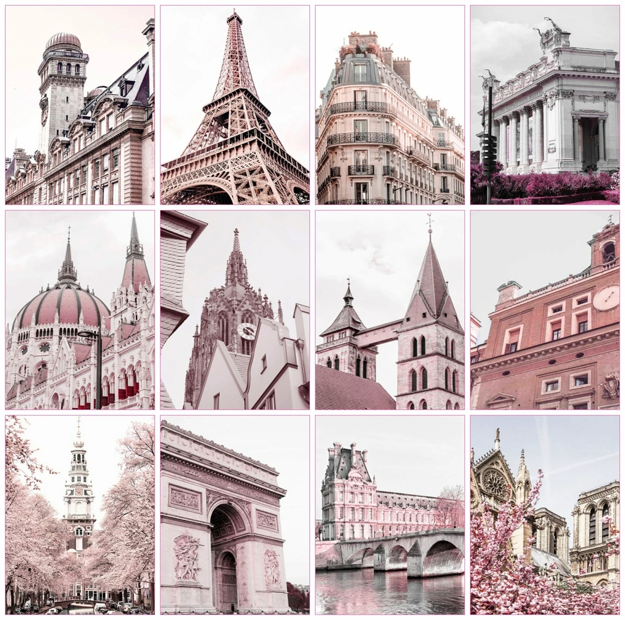 

5D Embroidery Urban Architecture Landscape Diamond Painting Cross Stitch Set Hand Inlaid Artwork Home Wall Art Decoration Gift