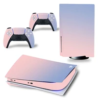 pure color design ps5 disk pvc skin sticker for ps5 standard disk console and controllers sticker decal vinyl skin for ps5 skin