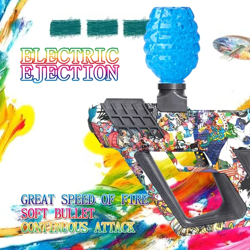 

L21F Kids Interactive Electric Gel Ball Blaster Toy Accessories Highly Assembled Toy Play Funny Outdoor Toy Best Gift