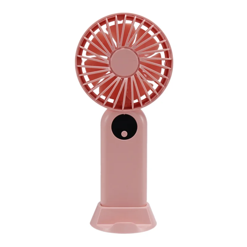 

Travel Outdoor Mini Hand Air Cooling Fan USB Chargeable Handheld Silent Air Conditioner Electric Fan for Home Room Pink