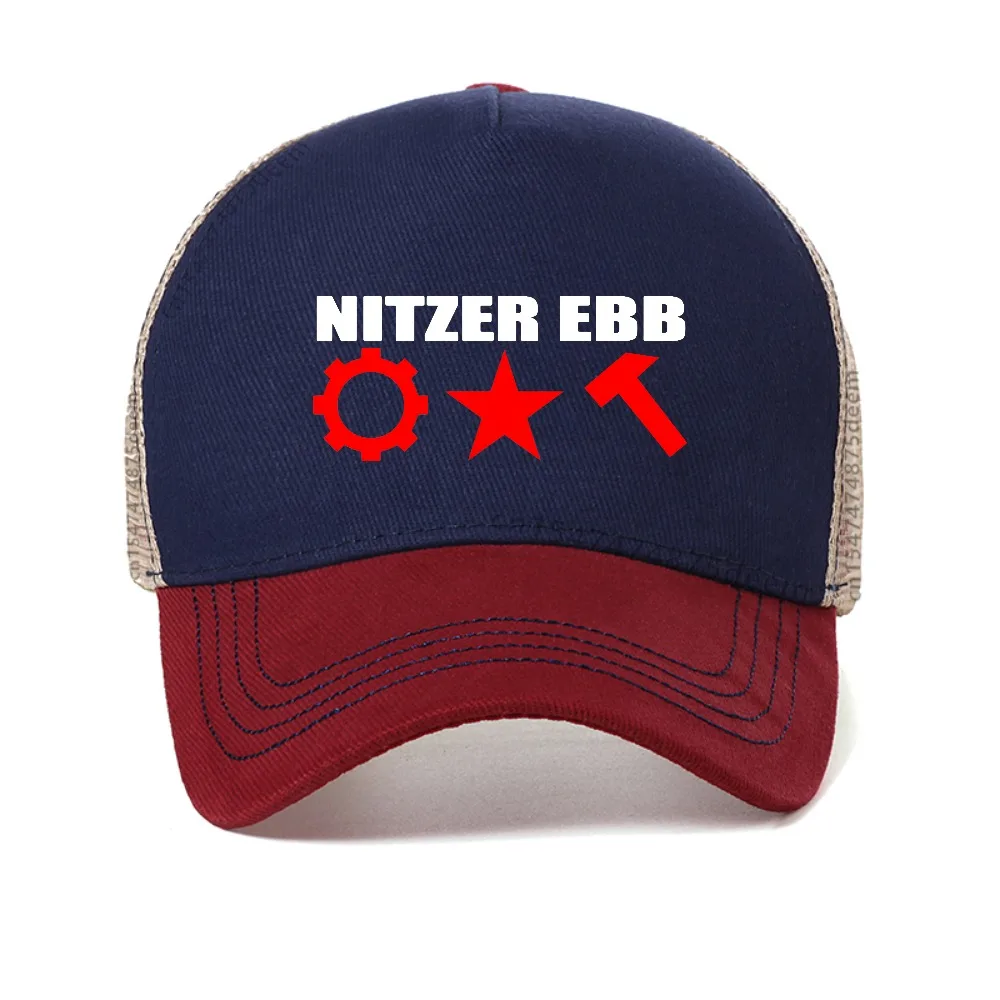 Фото Бейсболка Nitzer Ebb, пляжная сумка, кепка с логотипом лошади, мужская и женская люксовая дышащая солнцезащитная кепка, регулируемая сетчатая кепка-тракер №2