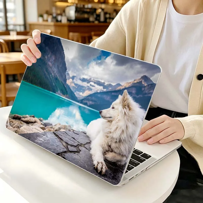 Фото Креативный чехол с дизайном волка для Apple MacBook Air Pro 13.3 14.2 15.3 11.6 12 16 13 дюймов, защитный жесткий чехол для ноутбука. №1