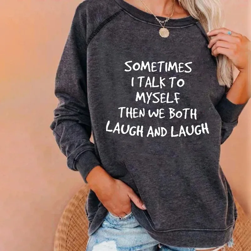 

Women's Round Neck Printed Long Sleeve Sweatshirt 2023 Autumn/Winter Elegant Office Lady Casual Top Cute Sweet Pullover S-3XL