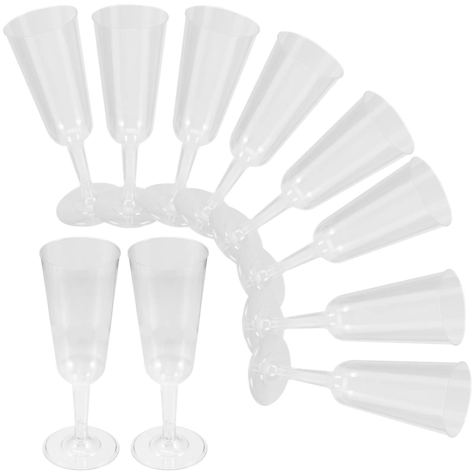 

10Pcs Goblets Transparent Cups Multi-function Goblets Cups