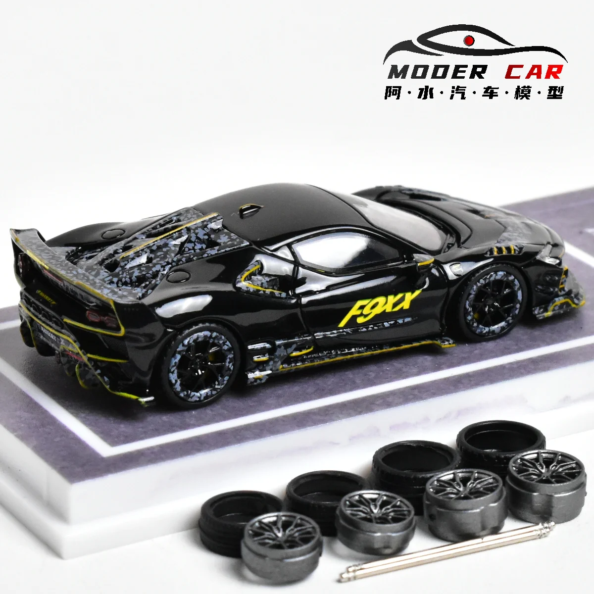 MJ 1:64 Mansory SF90 F9XX Spider Diecast Model Car