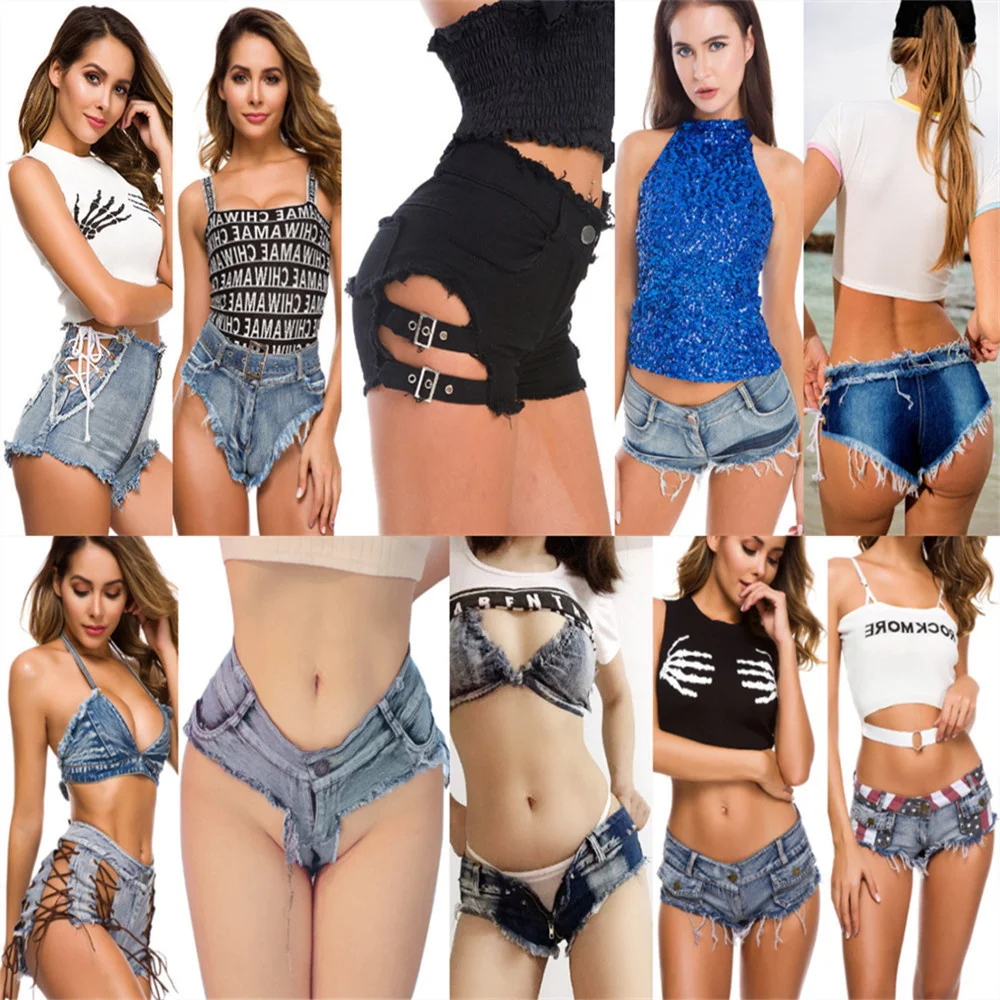 

Women Sexy Denim Jeans Shorts Girl High waist Low Waist Beach Hot Shorts