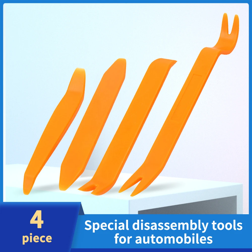 

TISHRIC Car Auto Trim Disassembly Tools Kit Car Door Clip Panel Audio Radio Tool Crowbar Removal Installer Pry Automotive Kit