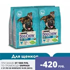 Сухой корм Dog Chow для щенков крупных пород до 2 лет с индейкой, 10 кг.