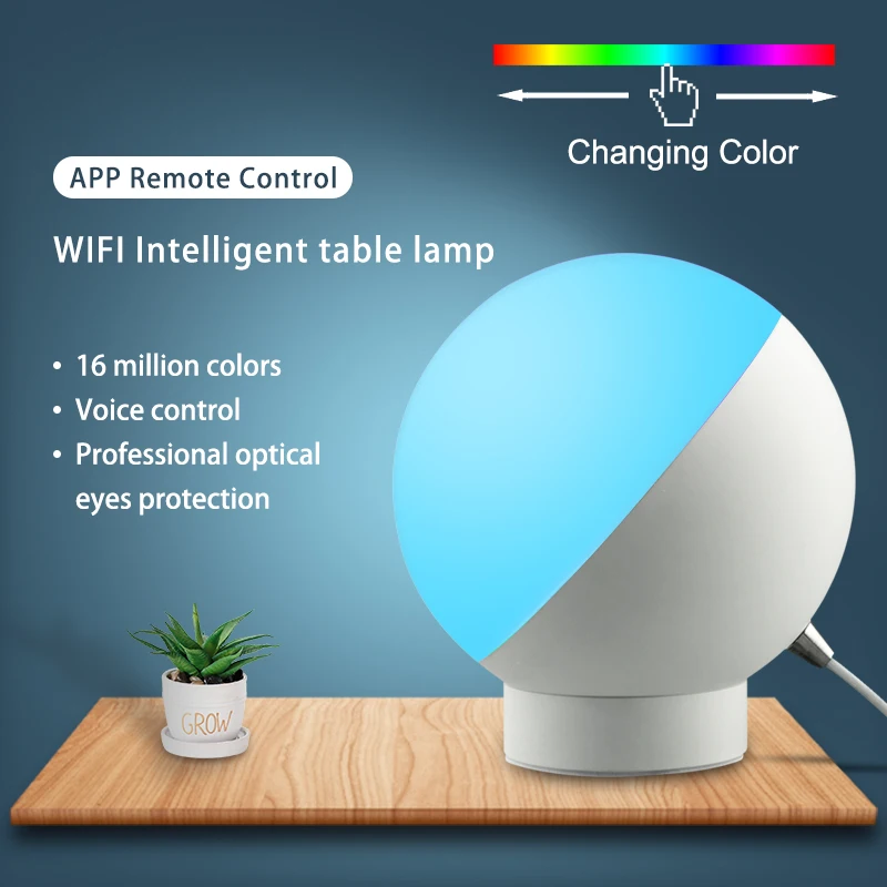 

Умный светильник Rgb, цветной светодиодный ночник, сменный светильник для настроения, разноцветный Рождественский светильник с шариками, украшение для детской комнаты Real Betis