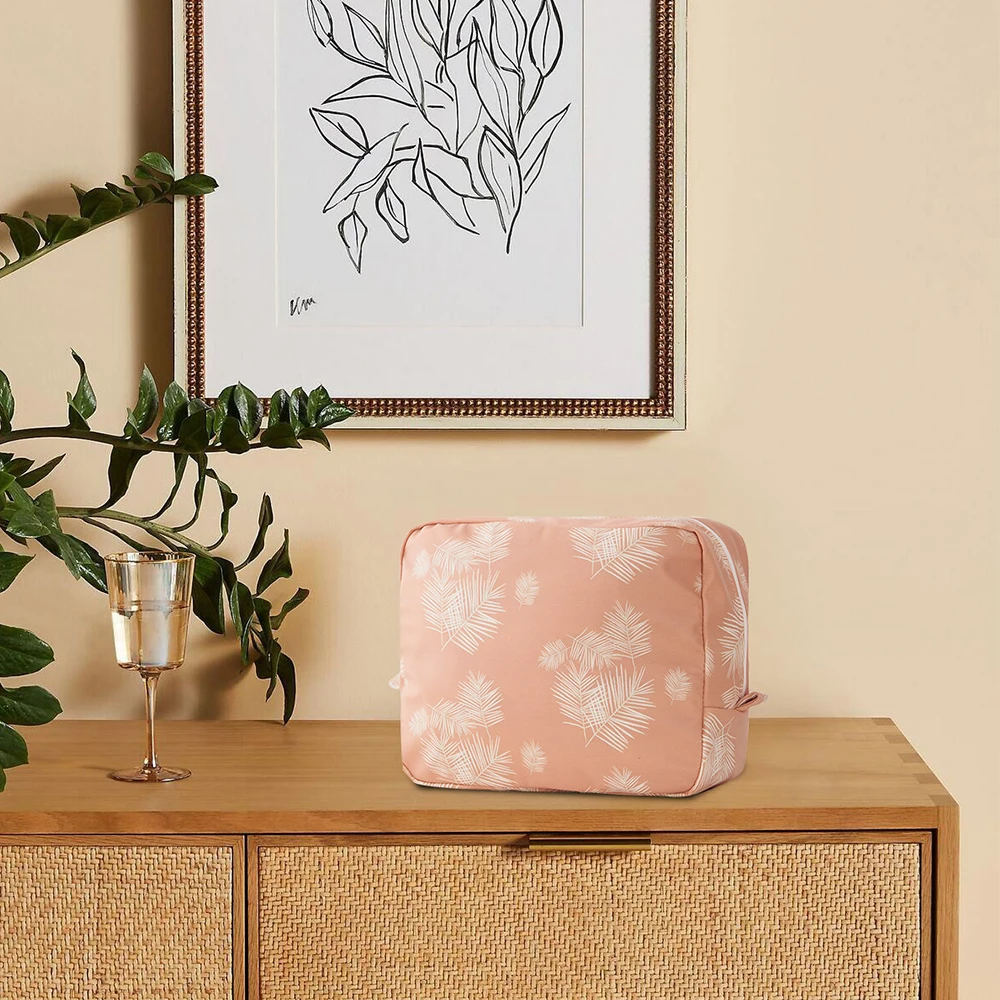 

Elinfant Cosmetic Bag New Material PU Convenient Waterproof Washable Reusable Women Outerdoor Makeup Bag Toilet Bag 20*15cm