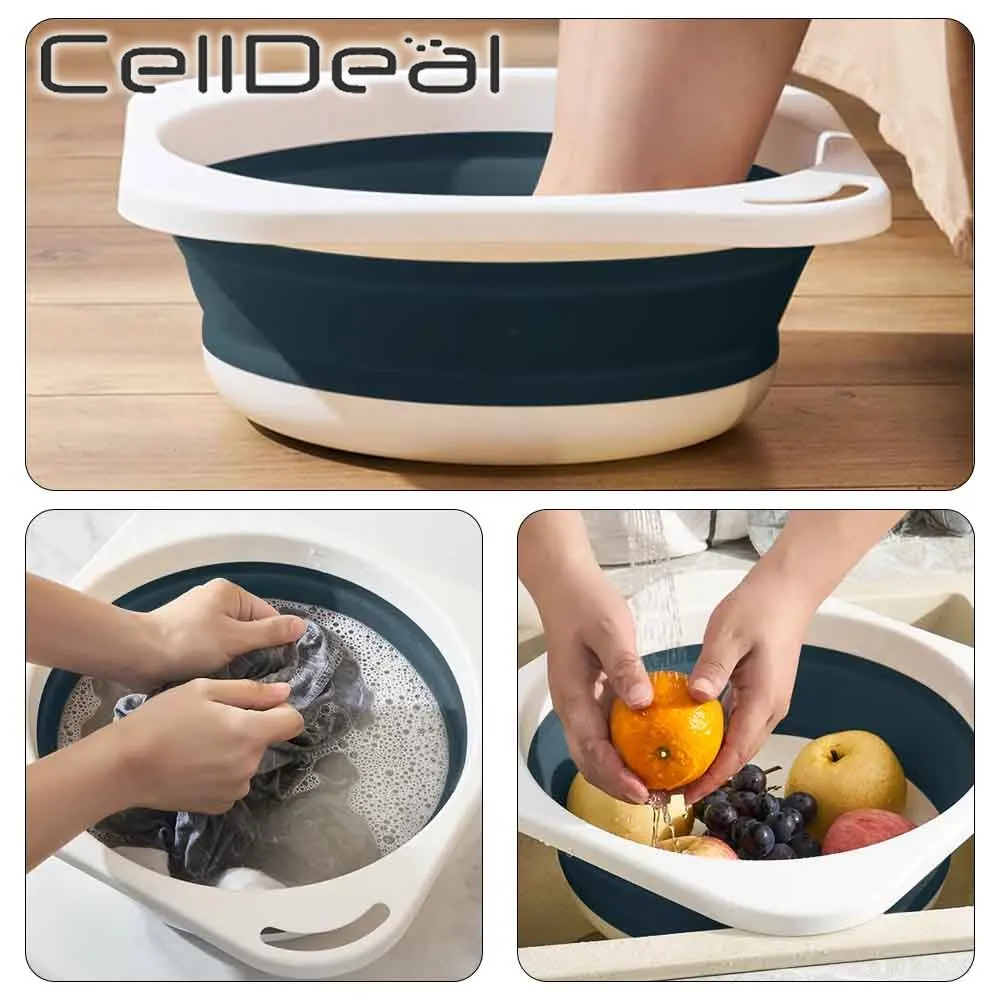 

Портативное быстрое ведро для раковины, многофункциональный легкий подвесной складной инструмент для Путешествий, Походов, Кемпинга, пикн...