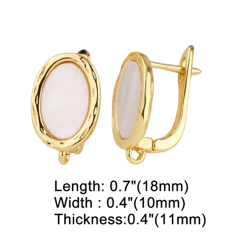 OCESRIO медные овальные крючки для сережек